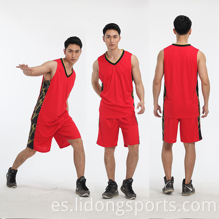 Última sublimación Basketball Wear Uniformes de camisetas de baloncesto de diseño personalizado